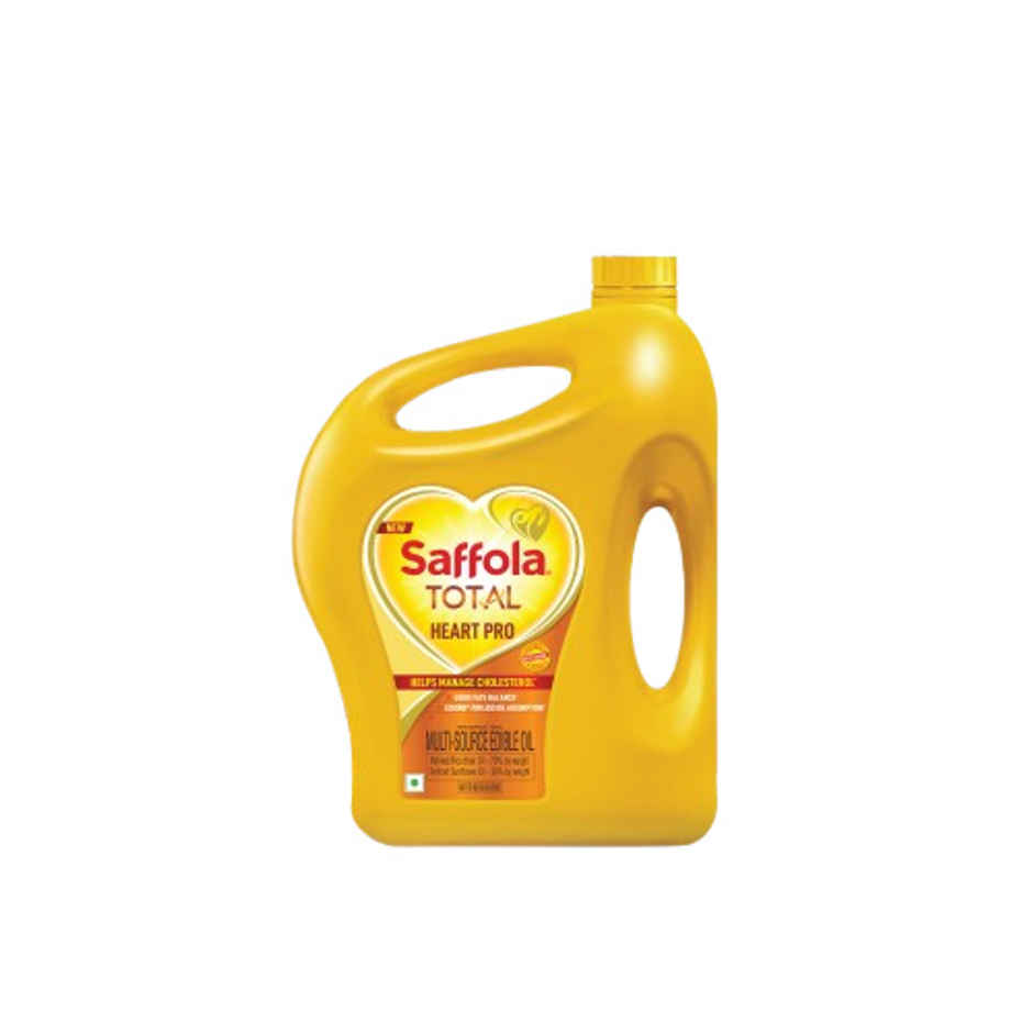 Saffola Total Refined Rice bran & Sunflower oil | Helps Manage Cholesterol | Heart Pro