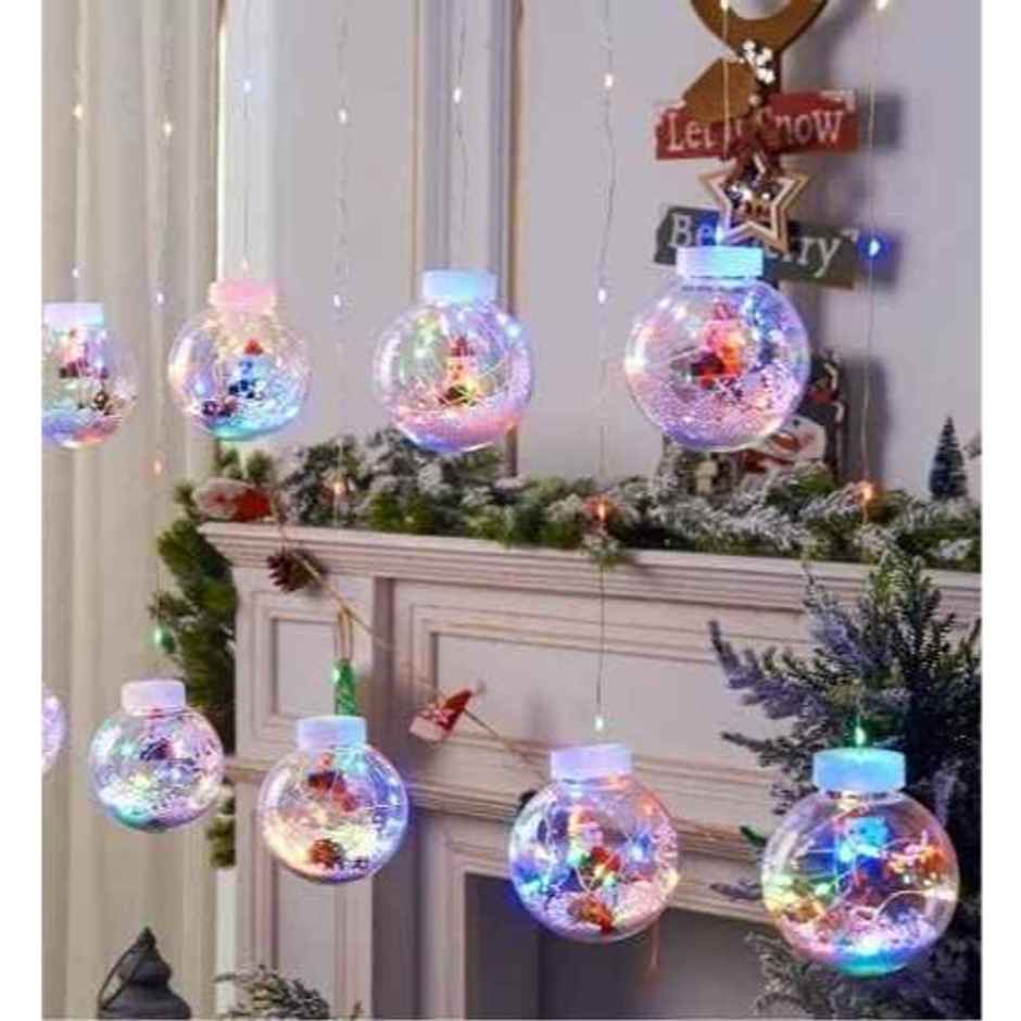 Quace Santa Wish Balls Curtain - Multicolour