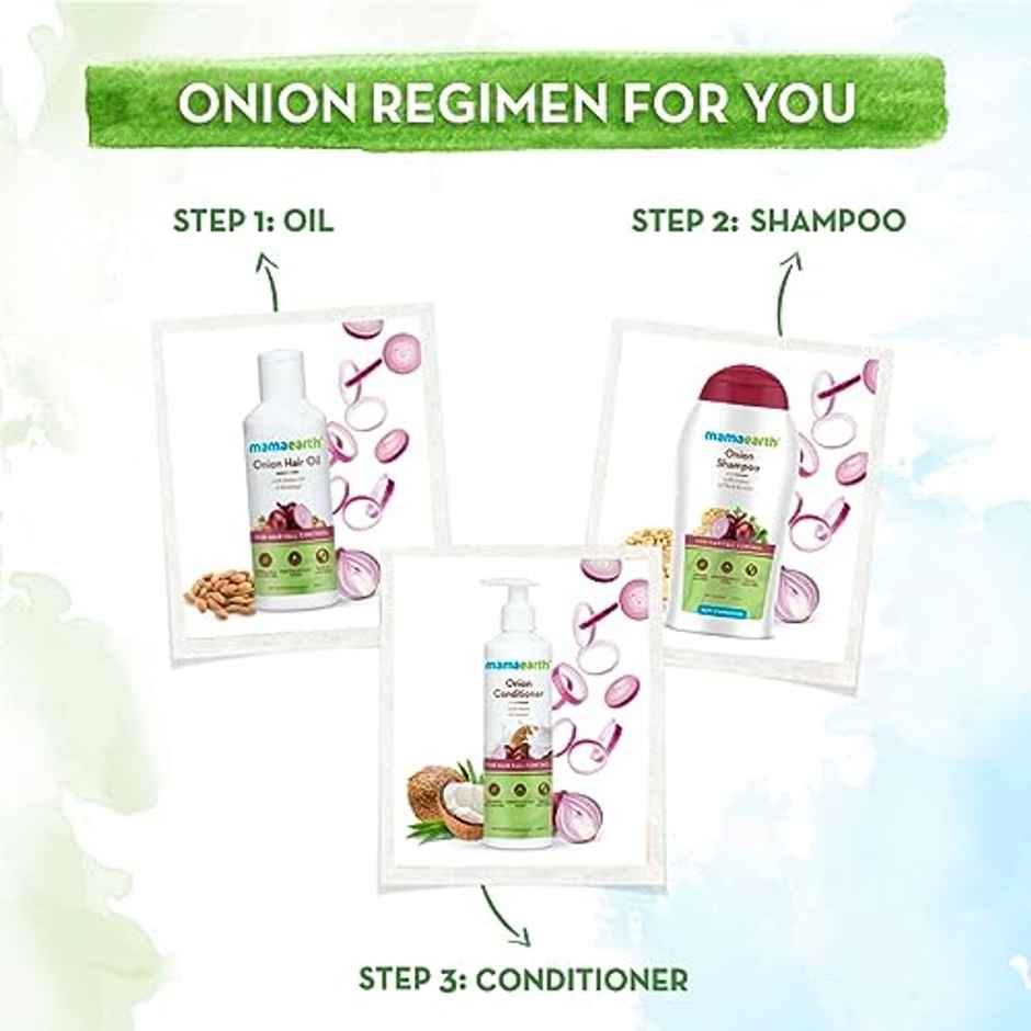 Mamaearth Onion Shampoo For Hair Fall Control & Hair Growth With Onion & Plant Keratin