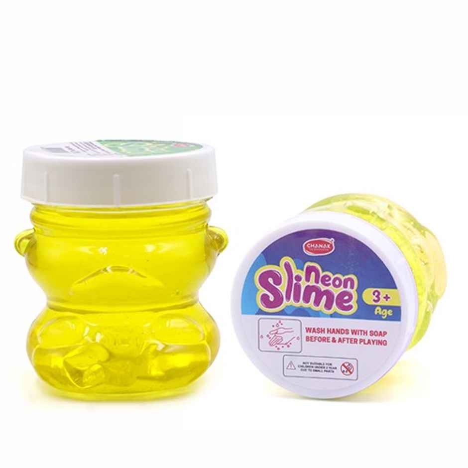 Aditi Toys Glitter Scented Slime Kit, Soft, Non-Sticky, Non-Toxic, Age 5+ | Yellow