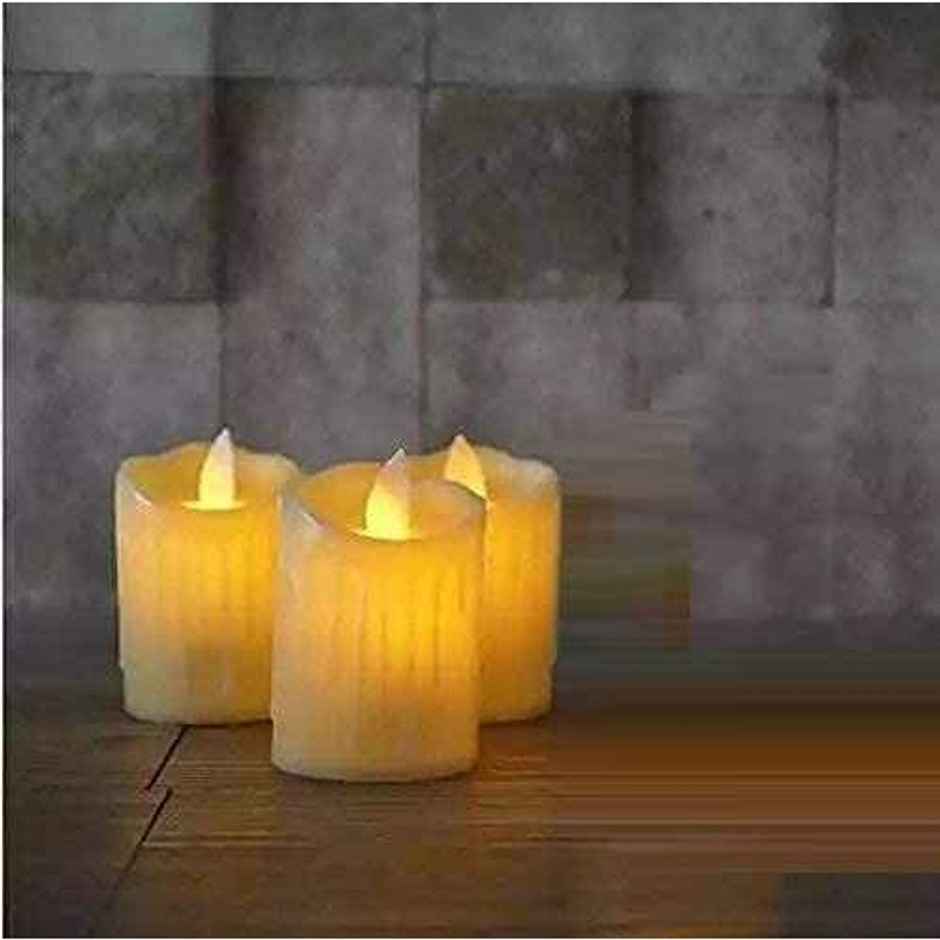 Hashwow Acrylic Dancing Tealight LED Candles for Home Decor Ideal for Lobby, Living Room, Bedroom