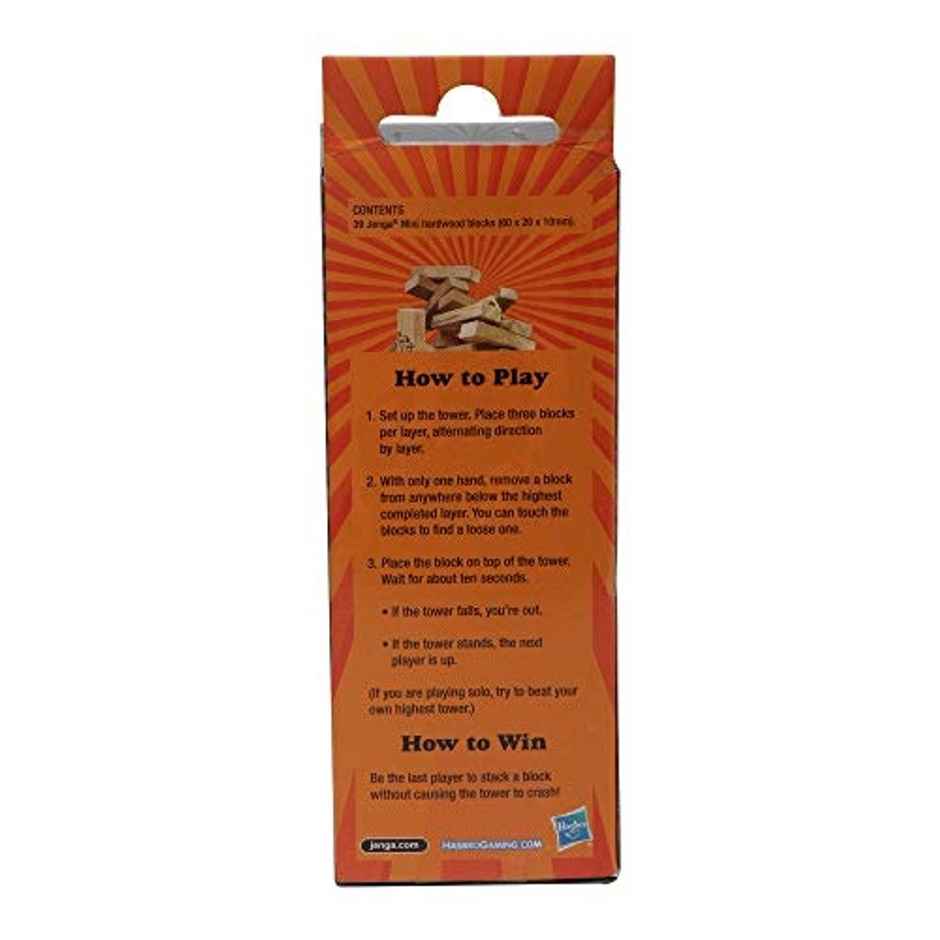 Hasbro Gaming Jenga Mini Pocket Size Classic Stacking Game