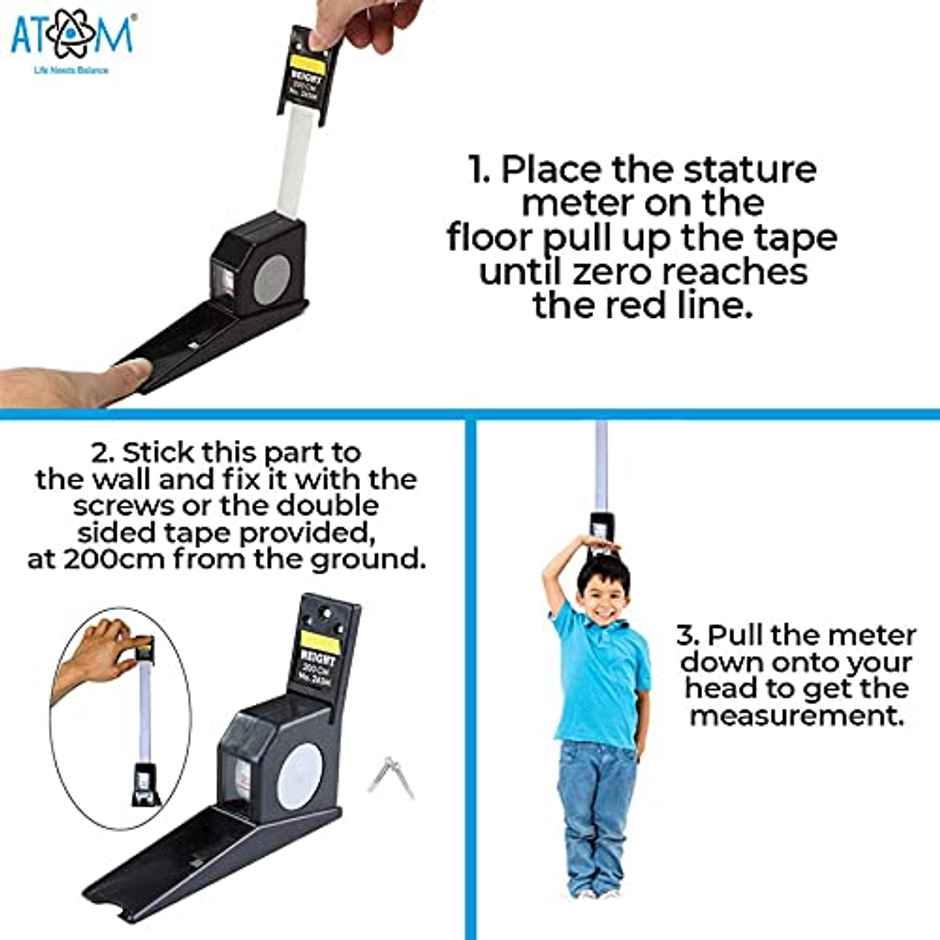 Atom Stature Meter 2m Height measuring tape