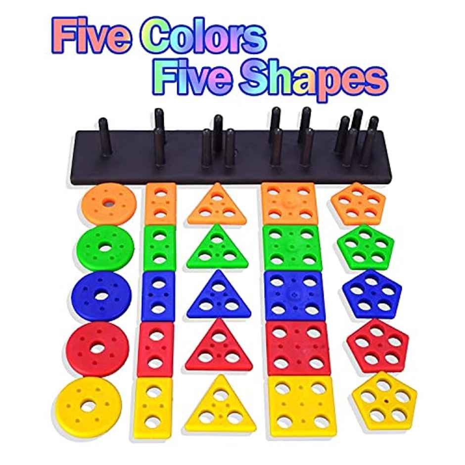 Storio Geometric Angle Blocks | Sorting & Stacking Learning Toy