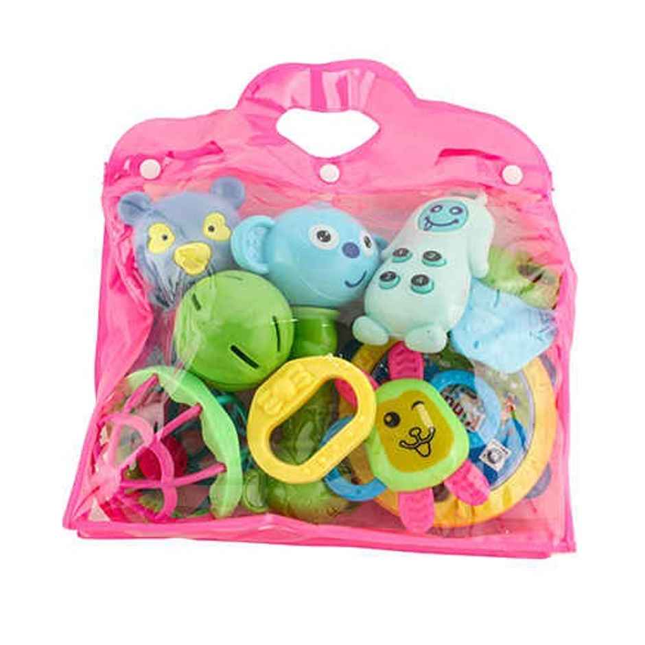 Aditi Toys 8-Piece Baby Rattle Set - Safe, Colourful, 100% BPA Free, Non-Toxic, Infant Grab, Age 0 -6M