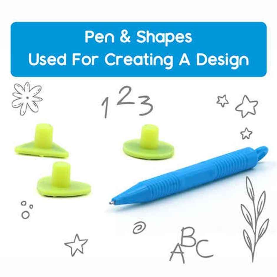 Aditi Toys Magnetic Slate - Drawing Board with Pen & Stamps, Easy Clean, for Kids 3+, BIS Approved