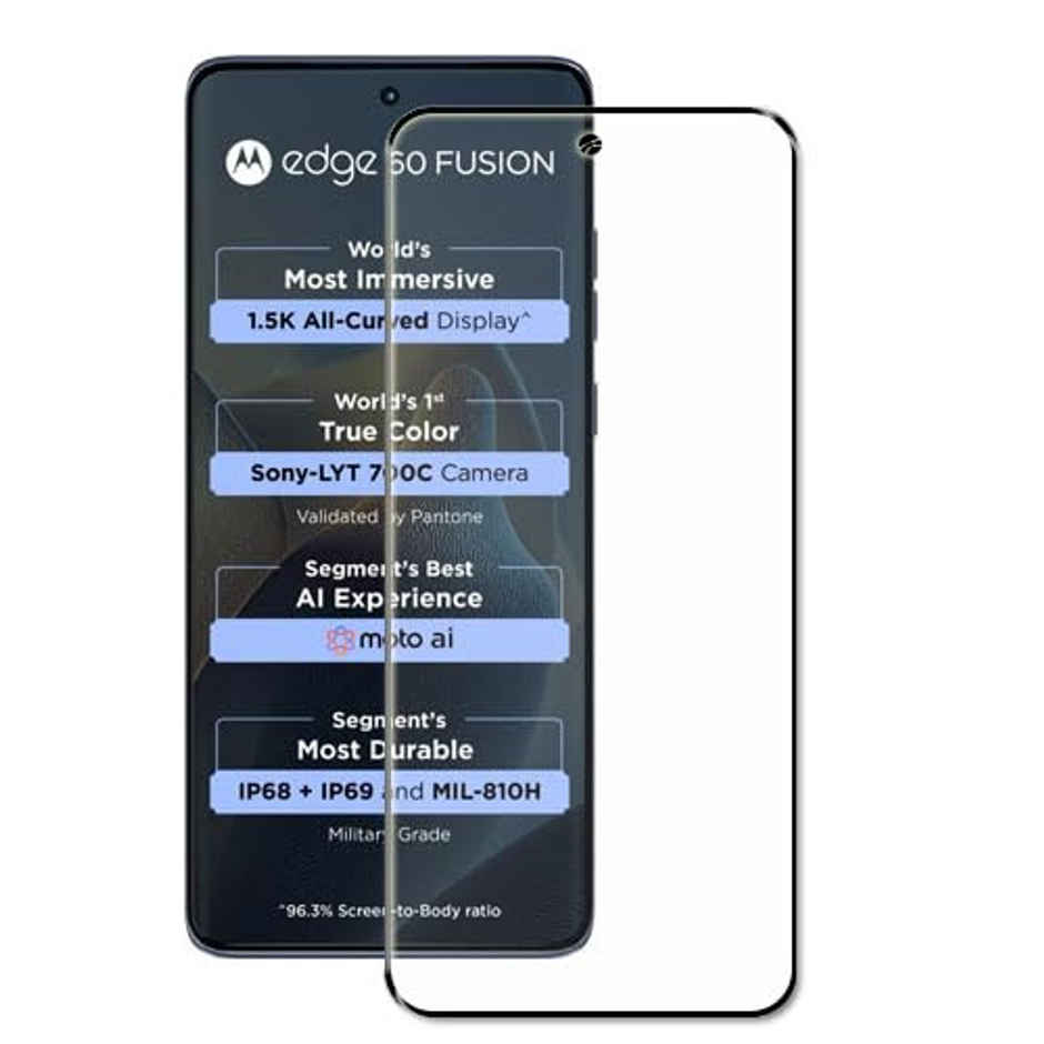 Artistque Tempered Glass for Motorola Moto Edge 60 Fusion Screen Protector Guard