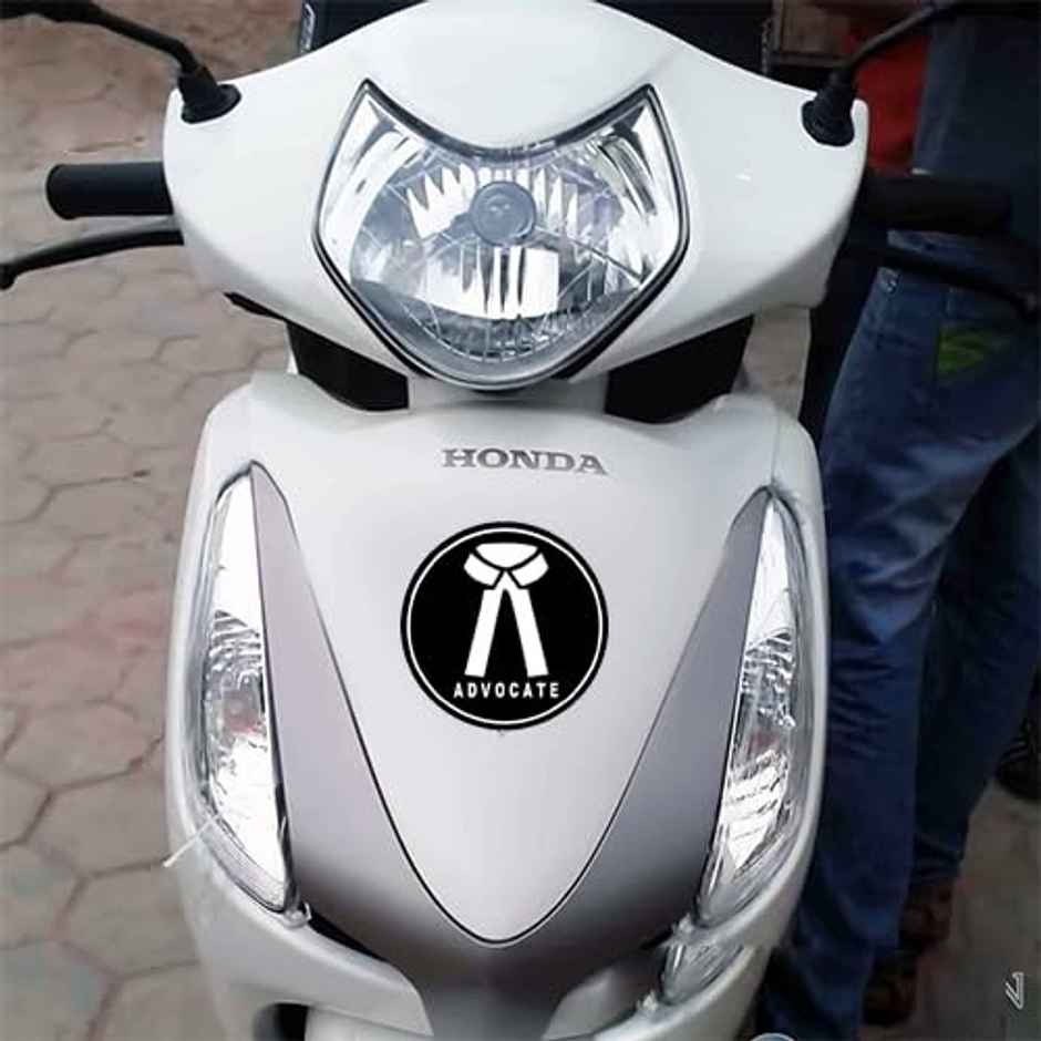 TiyuTrendzz Advocate Sticker for Car & Bike, 2 pieces - Vinyl, Waterproof, Self-Adhesive Sticker