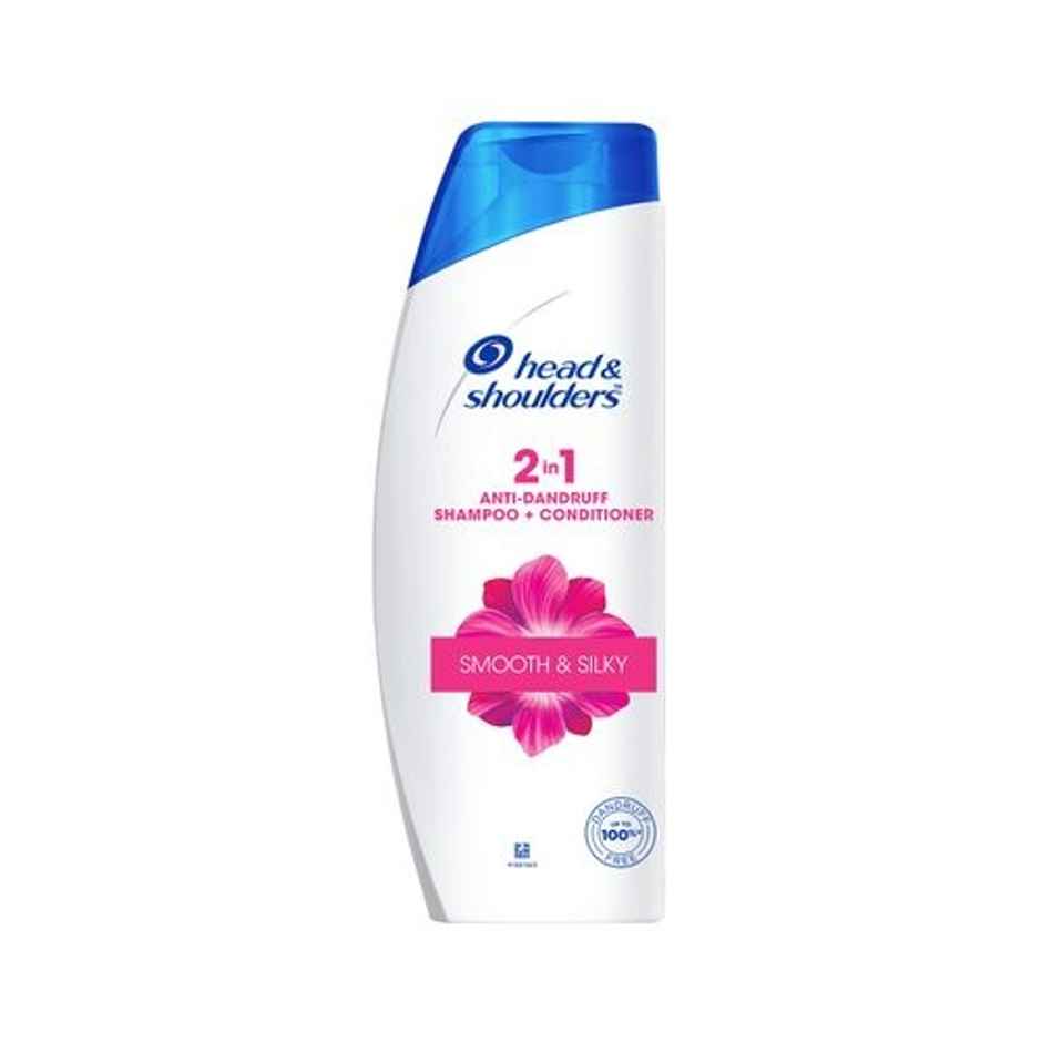 Head & Shoulders 2-In-1 Smooth And Silky Anti Dandruff Shampoo + Conditioner For Women & Men