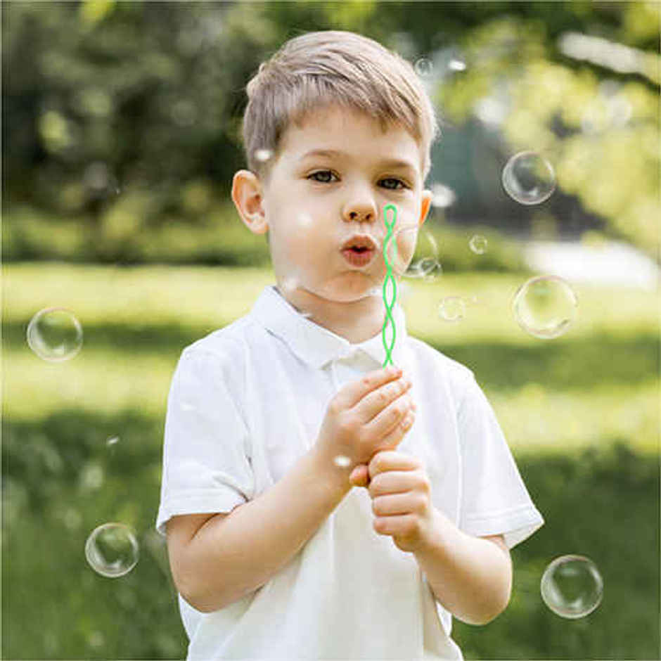 Aditi Toys Bubble Wands - Pack of 6 Colourful Bubble Sticks for Kids with Bubble Solution, Above 3Y+