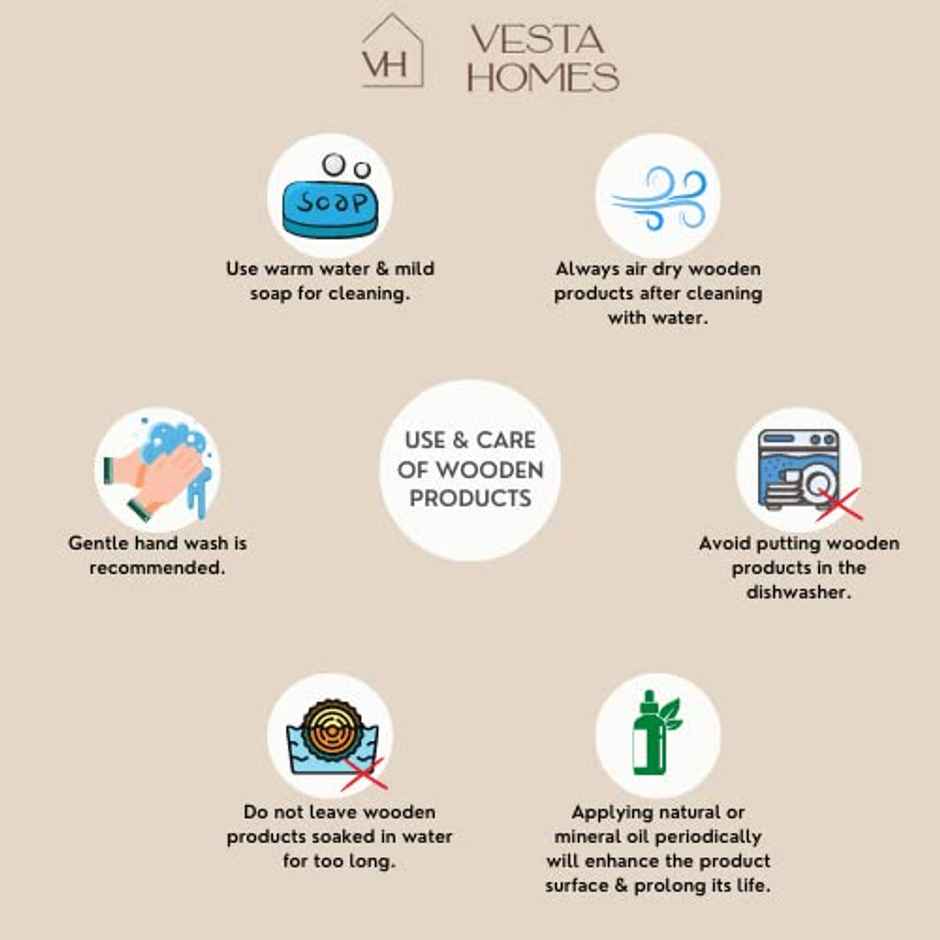 Vesta Homes Acacia Wood Round Chopping Board/Cutting/Serving Board & Platter|29.5 X 29.5 X 1.5 Cm