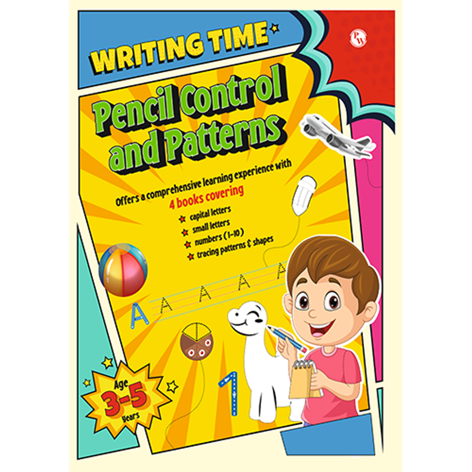 Writing Time Kids' First Pencil Control L Capital & Small Letters, Numbers & Shapes