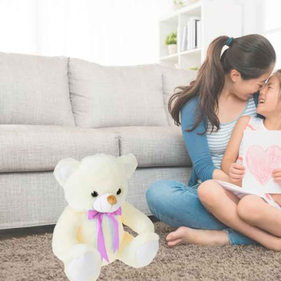 Storio Toy Cute Huggable Teddy Bear | White - 30 cm