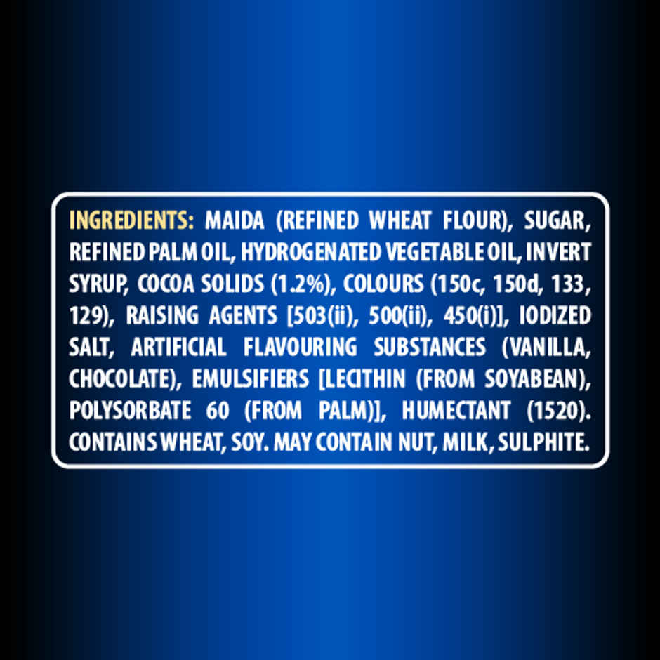 Sunfeast Dark Fantasy Vanilla Crème | Dark Crunchy Biscuit with Smooth Vanilla Crème