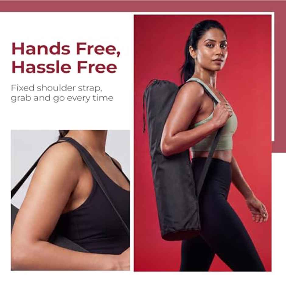 Lifelong Yoga Mat Carry Bag | Polyester | Black