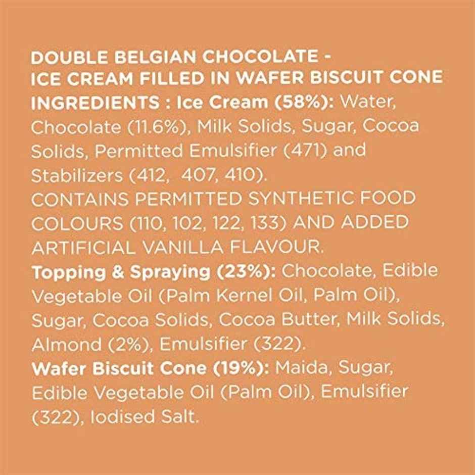 Lotte World Cone Double Belgian Choco Ice Cream Cone