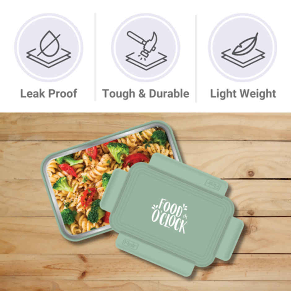 FLAIR Trendy DLX Insulated Lunch Box Large 900 ML (Green)