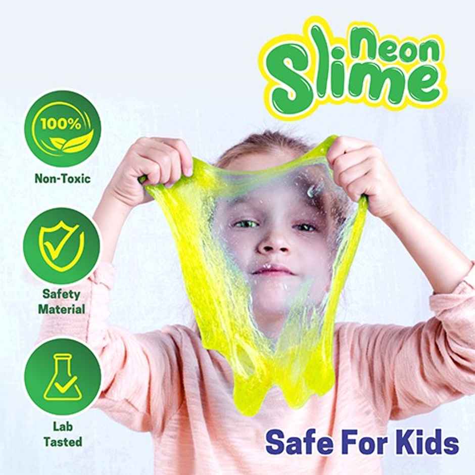 Aditi Toys Glitter Scented Slime Kit, Soft, Non-Sticky, Non-Toxic, Age 5+ | Yellow