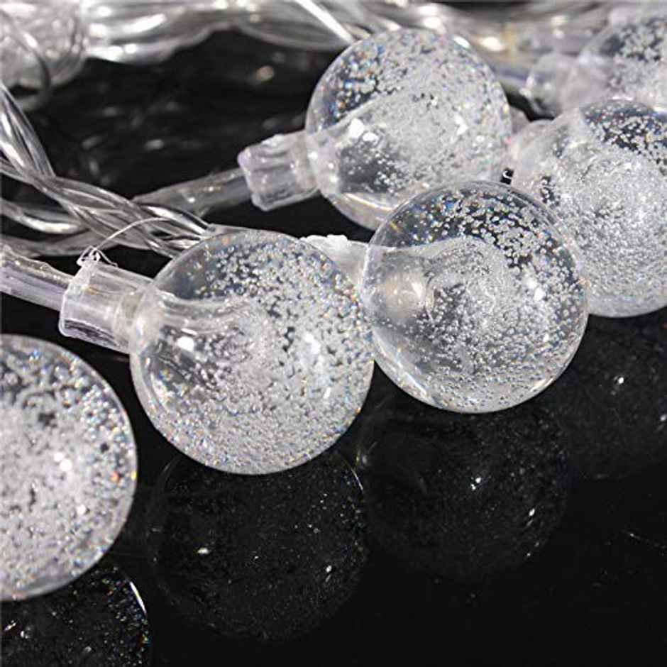 DesiDiya LED Crystal Ball String Light - Warm White Romantic Ambiance For Parties & Celebrations