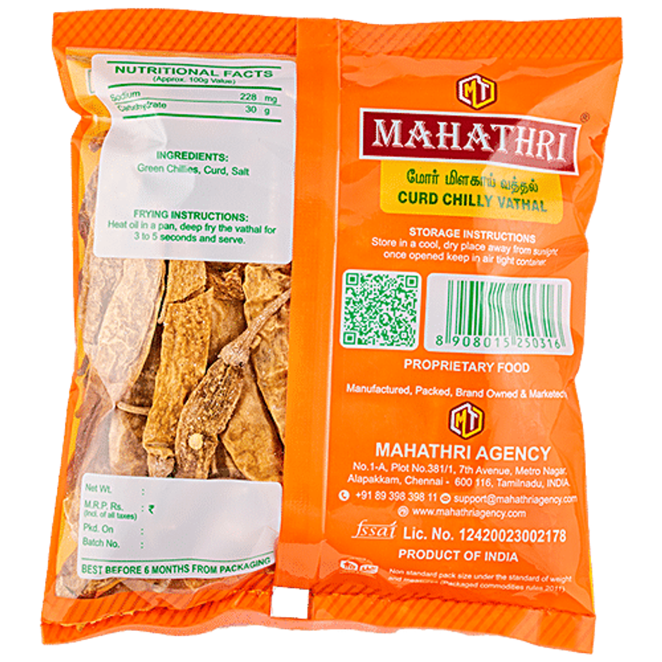Mahathri Curd Chilly (Long)