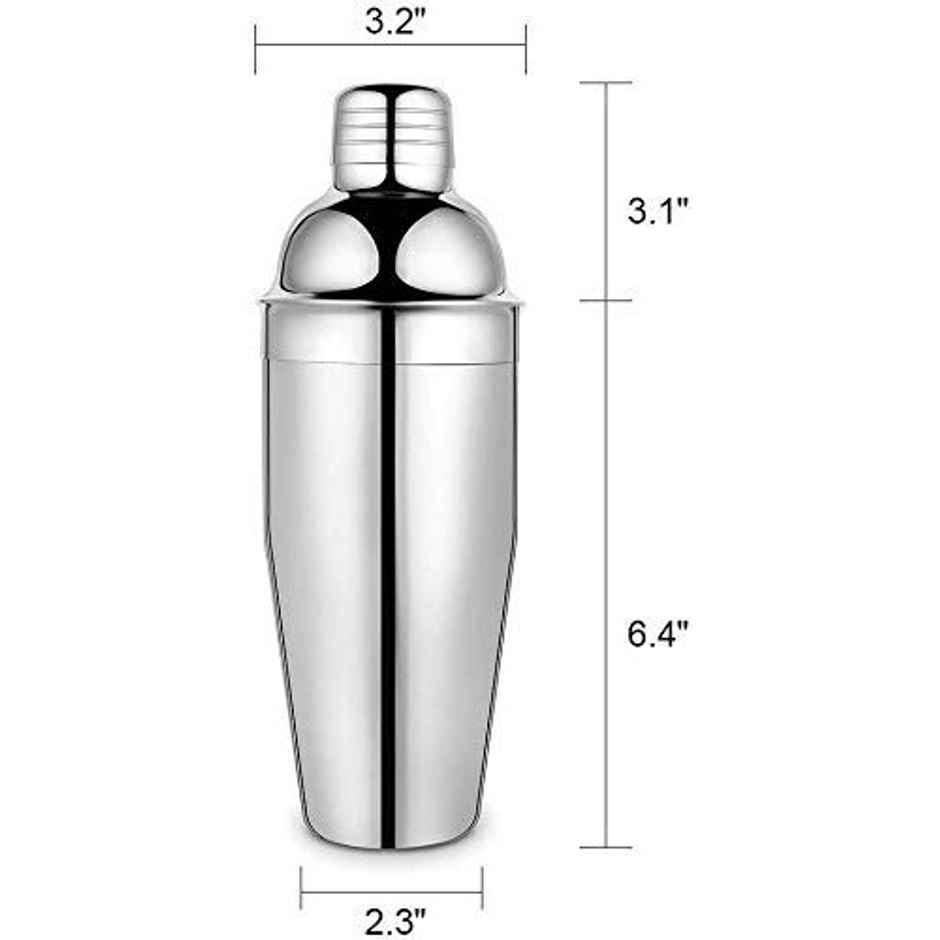 Cocktail Shaker Stainless Steel | Professional Bar-Style Mixing | 750 ml | Happyware