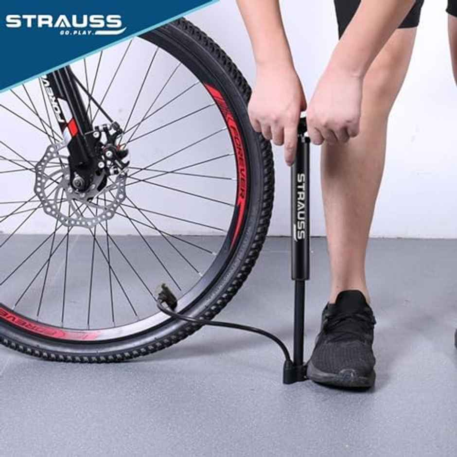 Strauss Bicycle Air Pump, (Black)