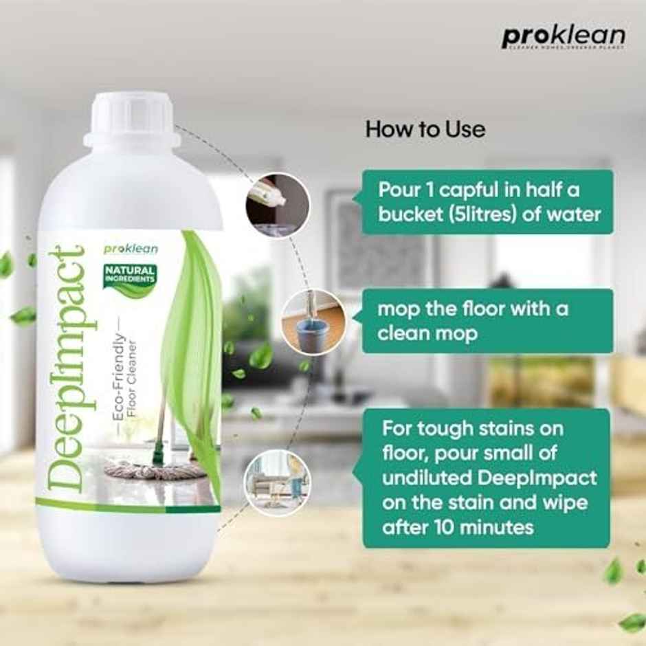 Proklean Deepimpact Probiotic Sanitising Floor Cleaner | Eco-Friendly | Non-Toxic