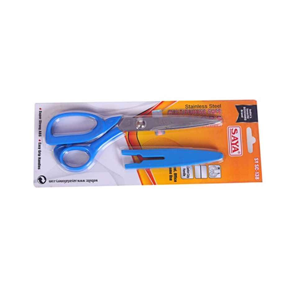 Saya Universal Safe Scissors - 8.5 inch with Safety Cover | Assorted