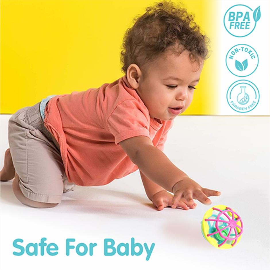 Aditi Toys 3-Piece Baby Rattle Set - Safe, Colourful, 100% BPA Free, Non-Toxic, Infant Grab, Age 0 -6M