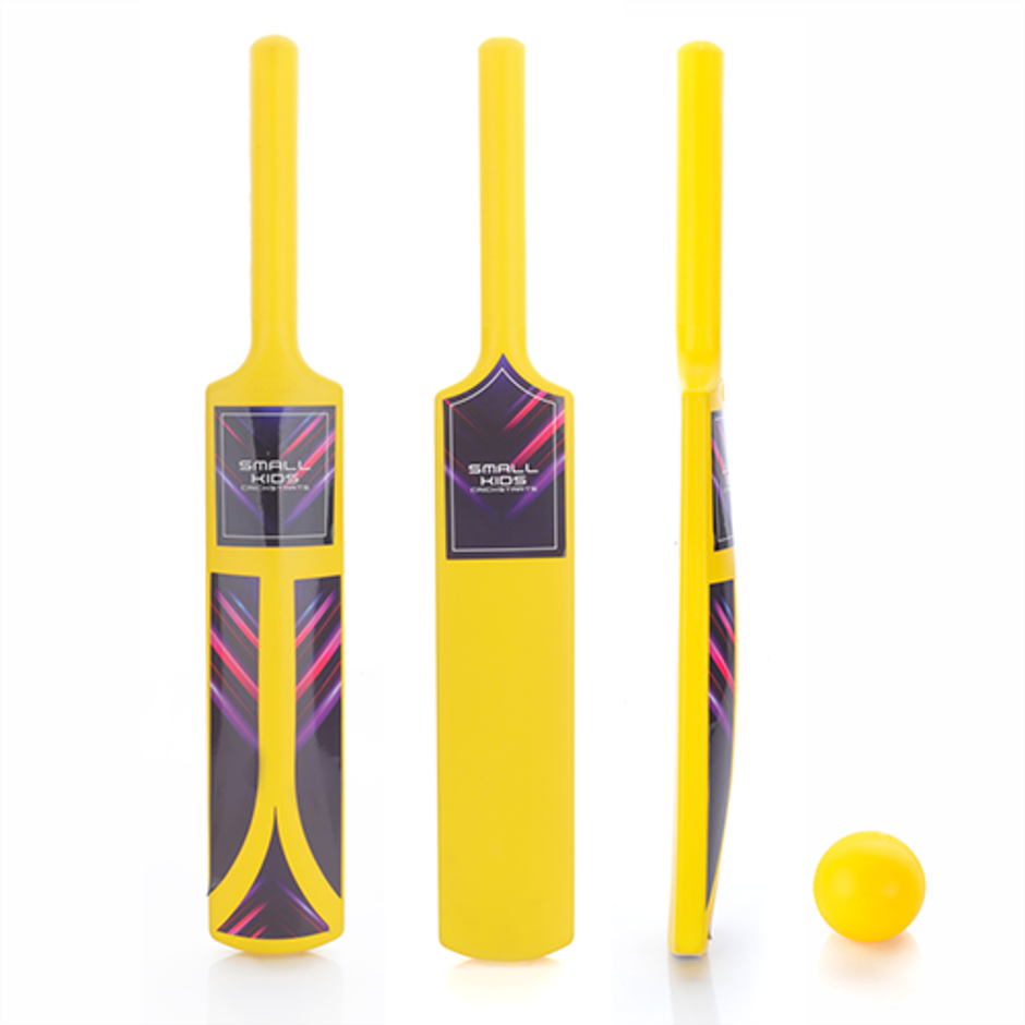 Aditi Toys Small Cricket Kit - 1 Bat & Plastic Ball for Boys & Girls, Indoor & Outdoor Play, 5Y+