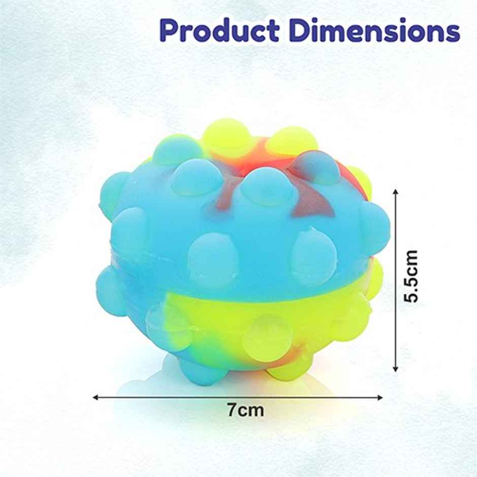 Aditi Toys Pop It Ball with LED - Light-Up Bubble Fidget Ball Toy for Kids' Sensory Fun