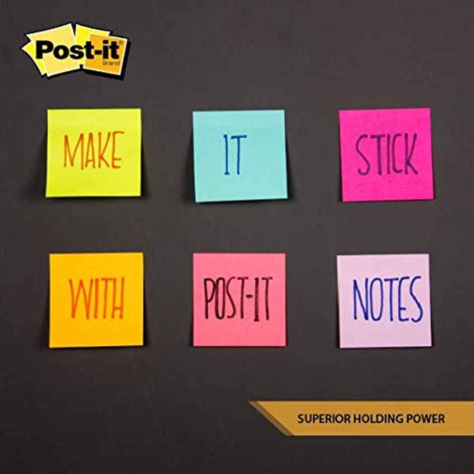 Post-it Sticky Notes Pad | Multicolor| 3inch X 3inch| 100 notes
