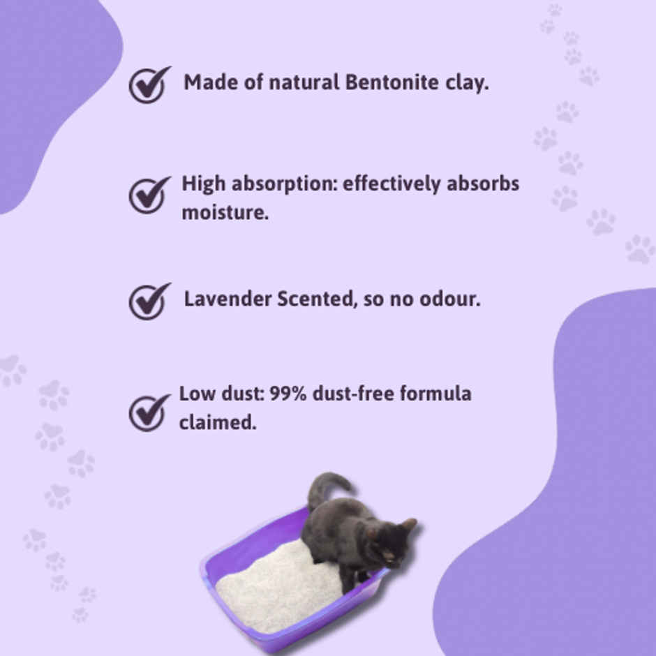 BearHugs Bentonite Cat Litter - Lavender Combo