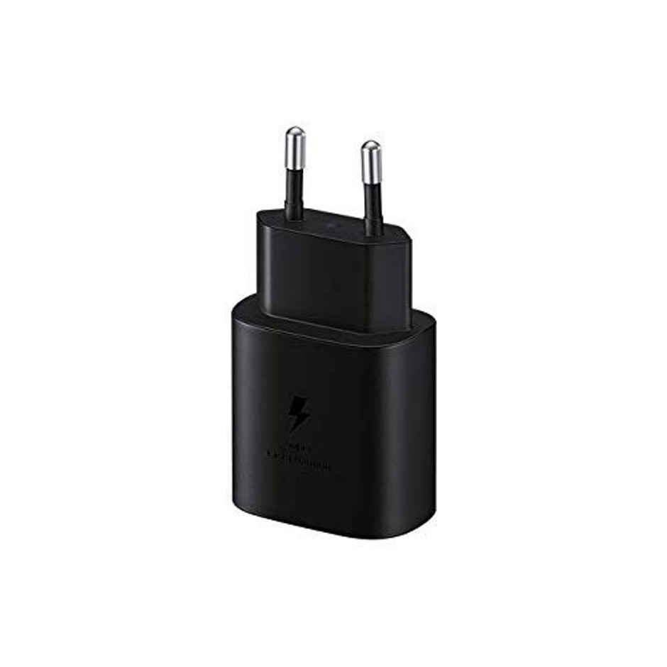 Samsung Original 25W Single Port Type-C Fast Charger - Black (Cable Not Included)