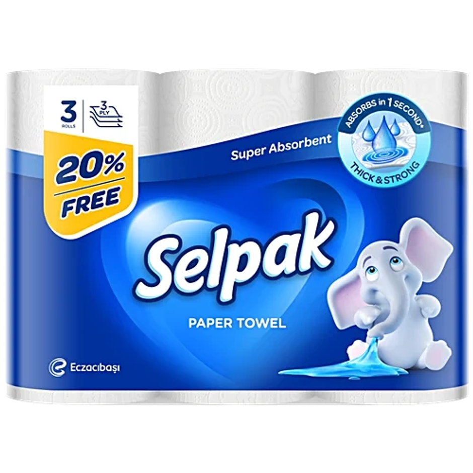 Selpak Kitchen Towel Pack | Pack of 3
