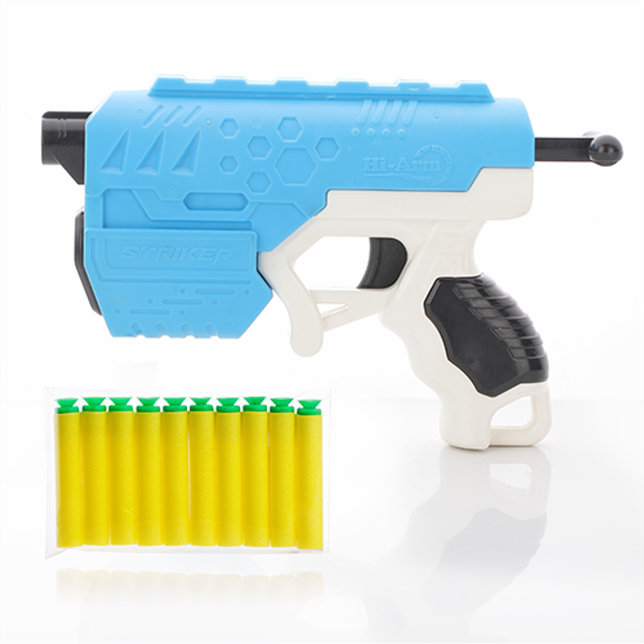 Aditi Toys Soft Bullet Gun - Plastic Toy Gun with 10 Foam Bullets for Kids, 60 Ft Shooting Range -3Y+