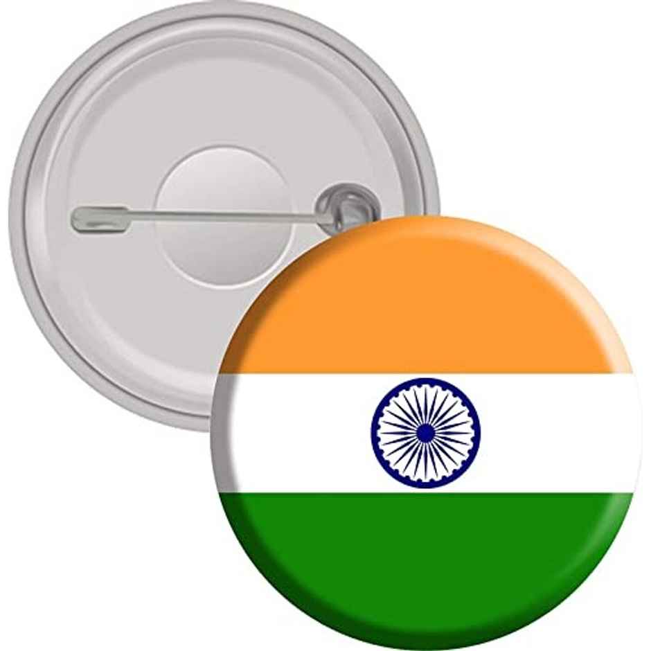 Indian Flag Round Badge | Pack of 4 | Pichai