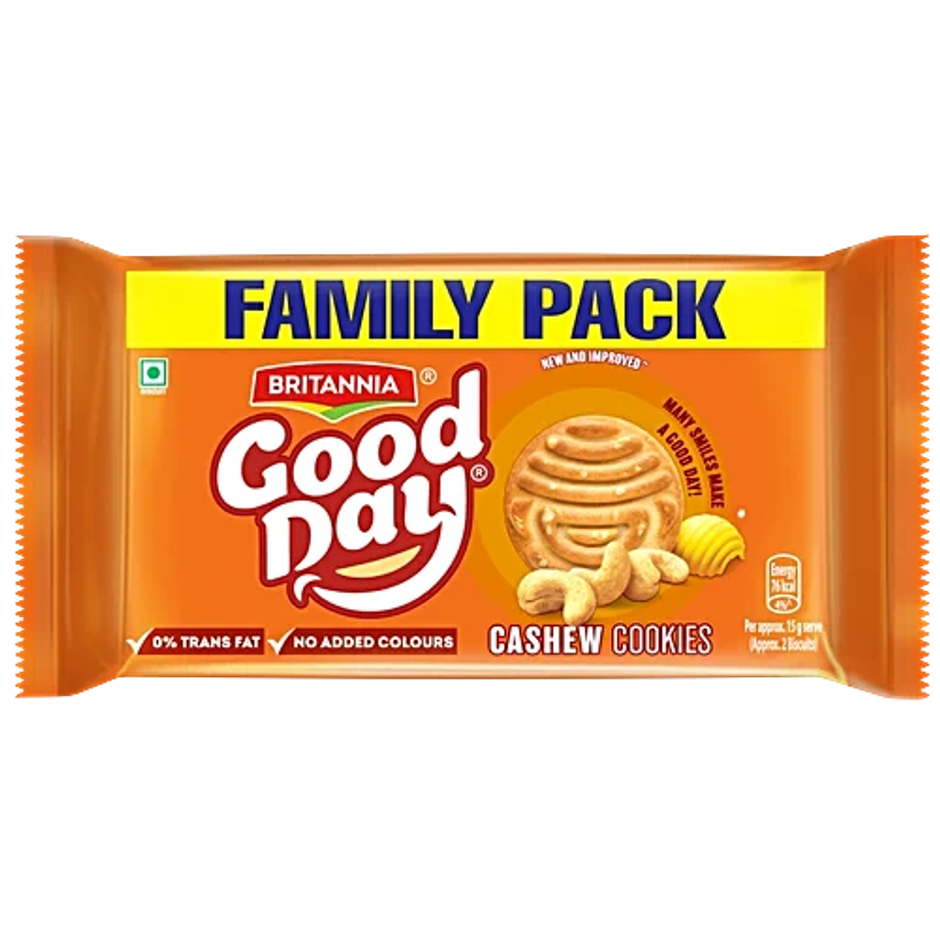 Britannia Good Day Cashew Cookies| Trans Fat-free