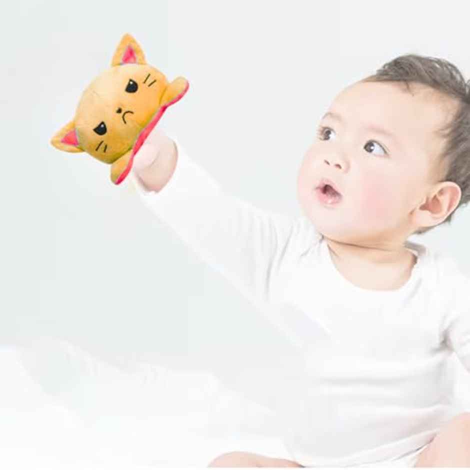 Storio Toy Cat Plushie Reversible Soft Toys For Kids | 15 cm