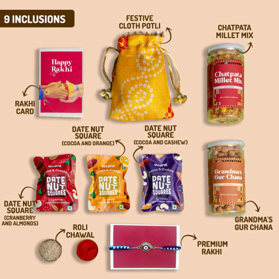 Gladful Festive Delights Rakhi Gift Box