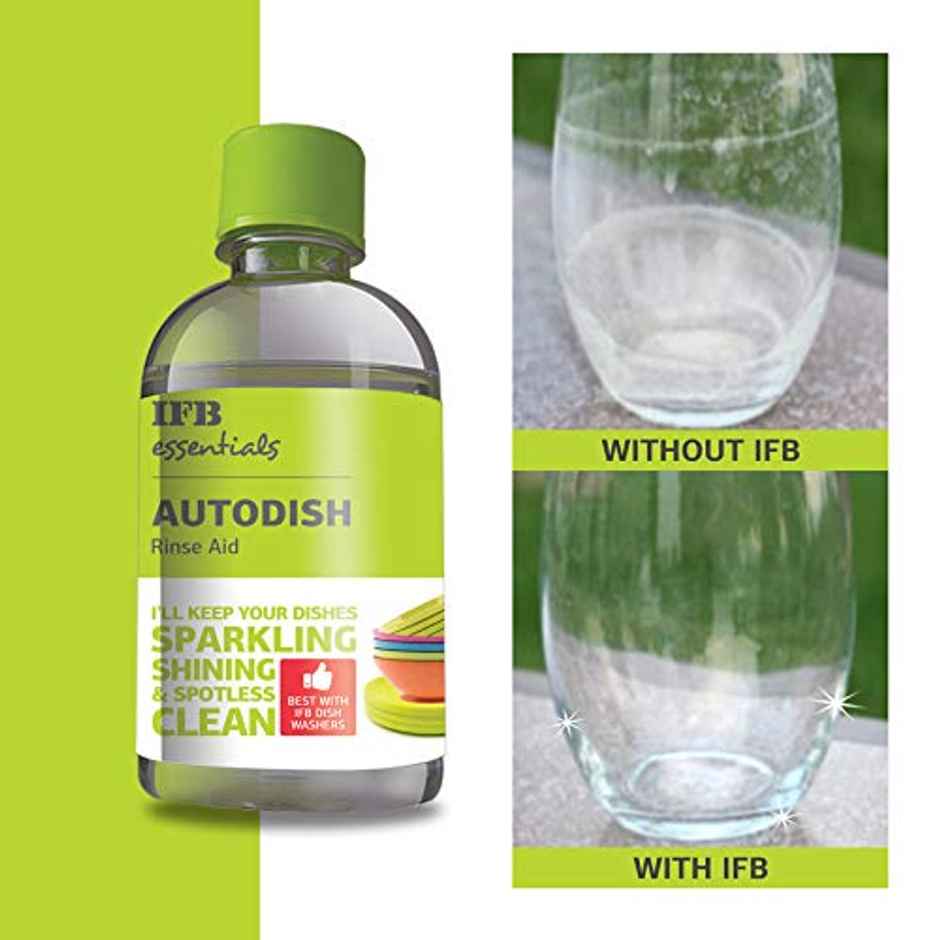 Ifb Essentials Autodish - Dishwashing Salt (1kg) & Ifb Essentials Autodish - Rinse Aid (200ml) Combo 