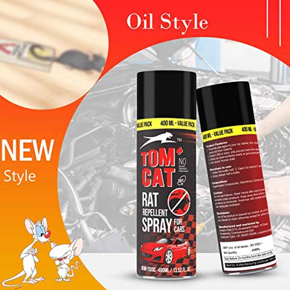 Shadow Securitronics Tom Cat No Entry Rat Repellent Car Spray | Odour-Free