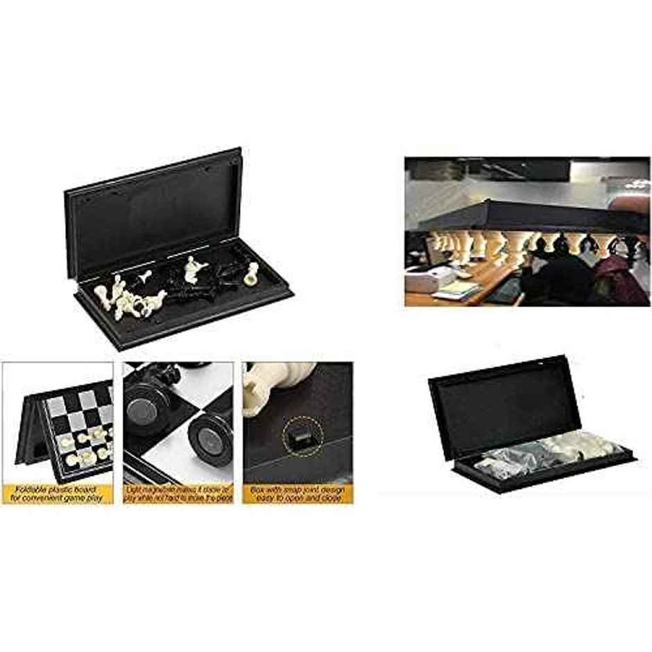 Storio Magnetic Chessboard | Folding Travel Chess Game Set | 8+ Years