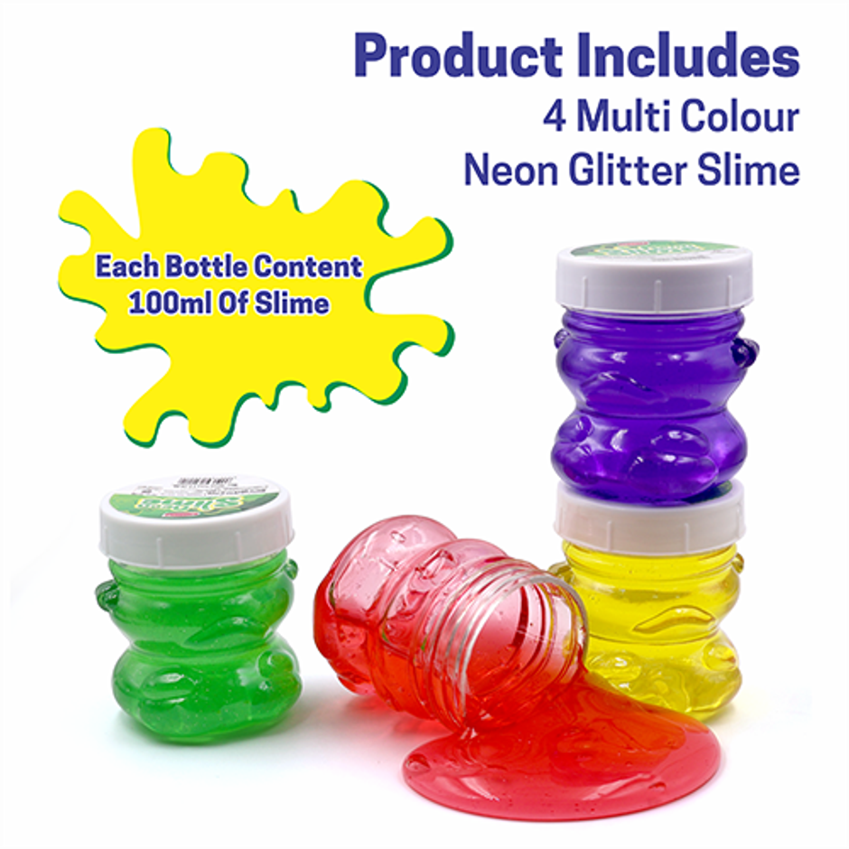 Aditi Toys Glitter Scented Slime Kit, Soft, Non-Sticky, Non-Toxic, Age 5+ | Multicolour
