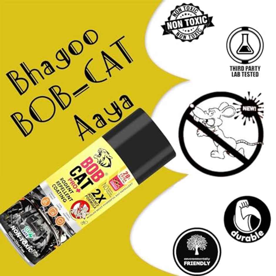 Shadow Securitronics Bob Cat Highly Effective No Entry Rat Repellent Spray for Cars