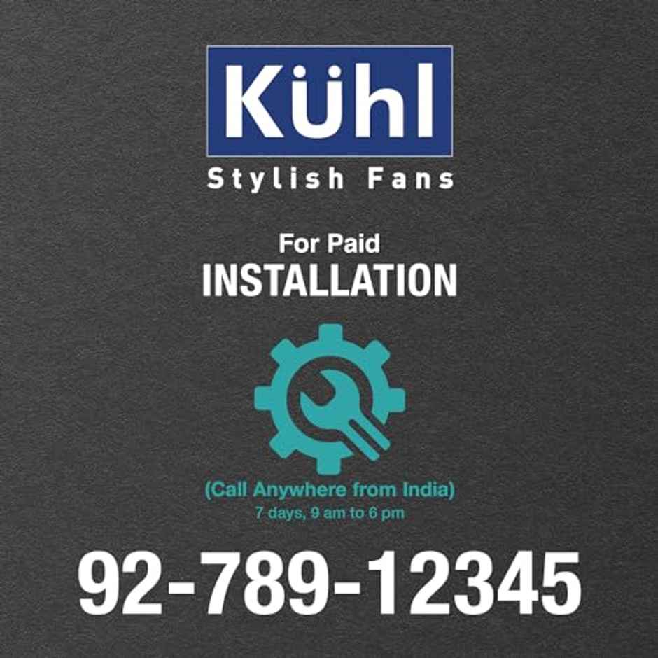 Kuhl Prima A1 BLDC Ceiling Fan, 1200mm, Remote Control, 5 stars, Brown