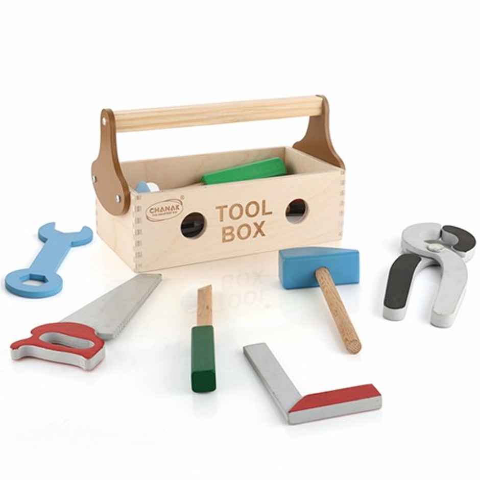 Aditi Toys Wooden Tool Kit - 7-Piece Pretend Play Construction Set for Kids Age 5Y+