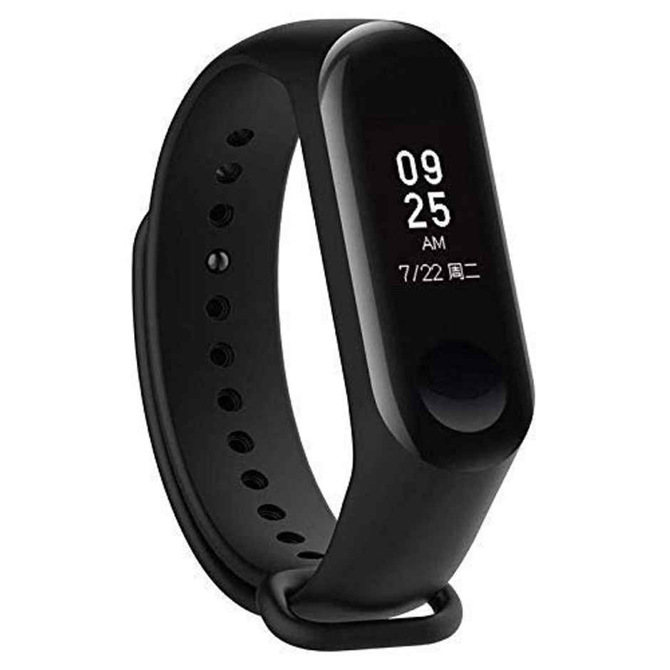 Sounce Black & Blue Adjustable Strap Combo for Xiaomi Mi Band 3-Mi Band 4 (Multicolor, Only Strap)