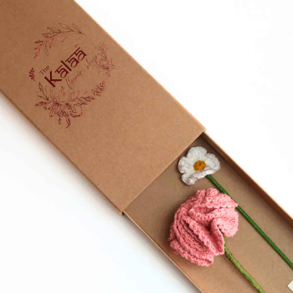 The Kalaa Store Carnation Forever Flower Gift Box