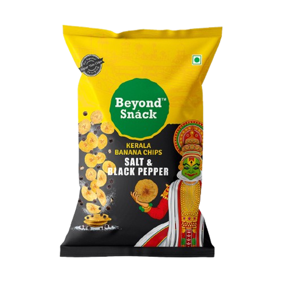 Beyond Snack Kerala Banana Chips | Salt & Black Pepper